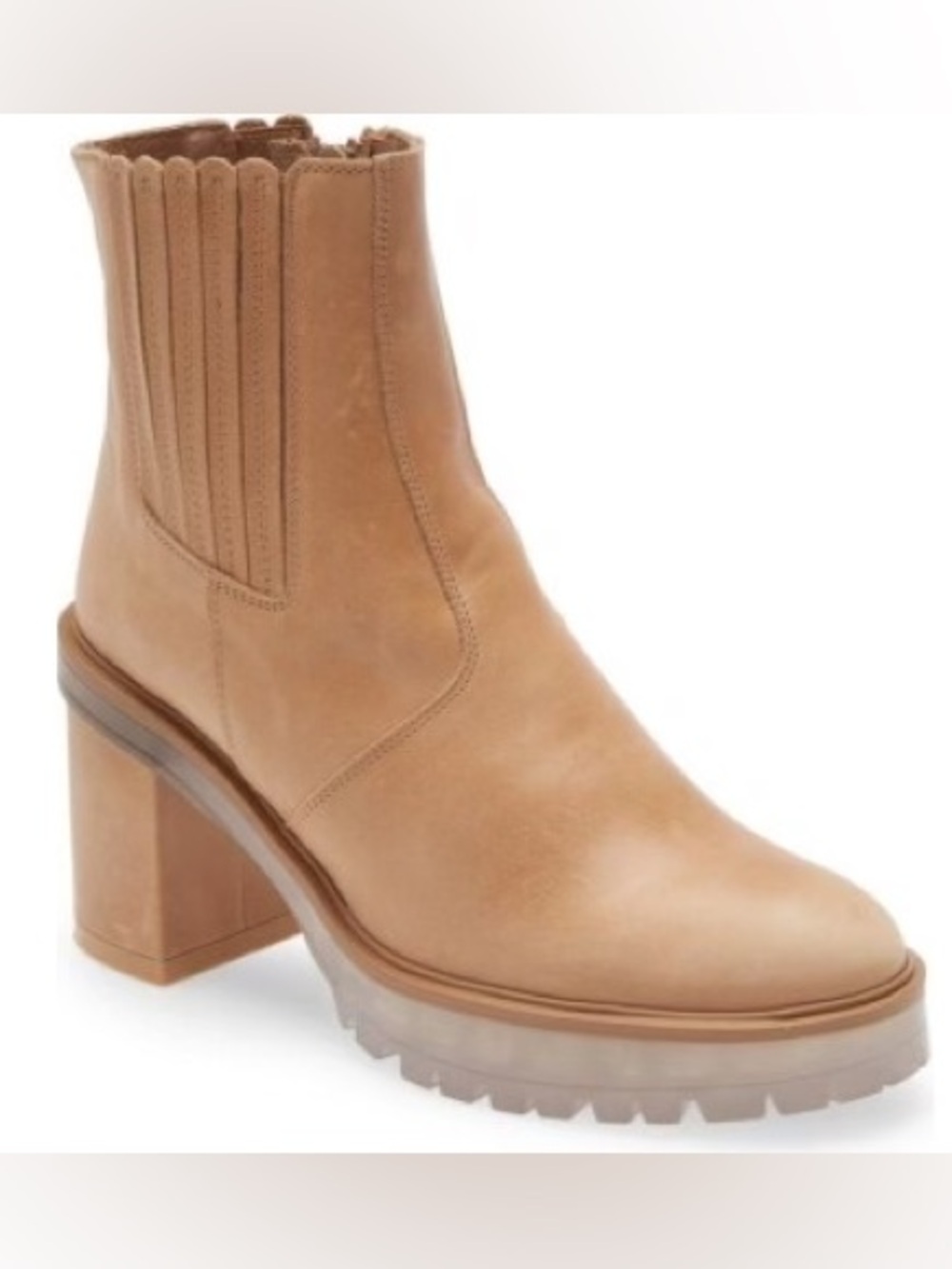 Free People James Chelsea Tan Leather Boot